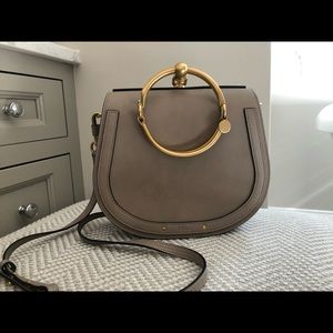 Beautiful Chloe Nile Bracelet Bag - Motty Grey